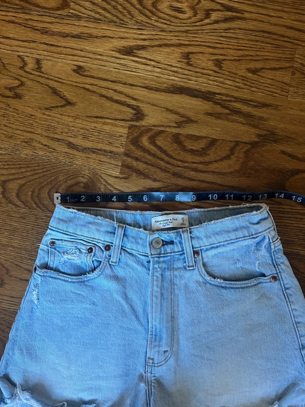 Abercrombie & Fitch curve love the cutoff short high Rise size 25/0 - Picture 7 of 8